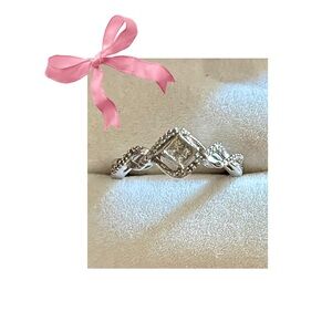 Zales Silver Diamond Accent Ring